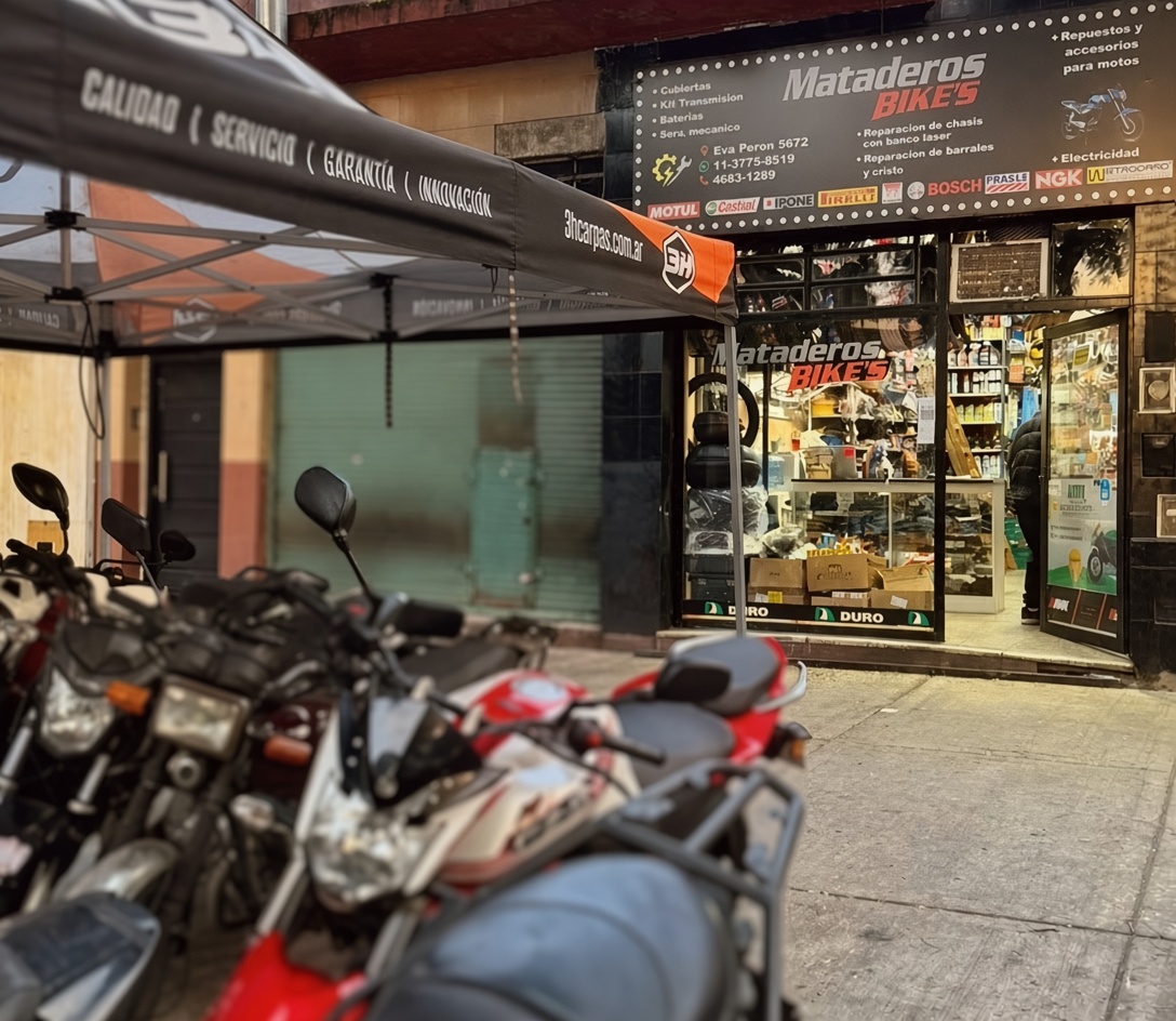 Motos Estacionadas en Mataderos Bikes